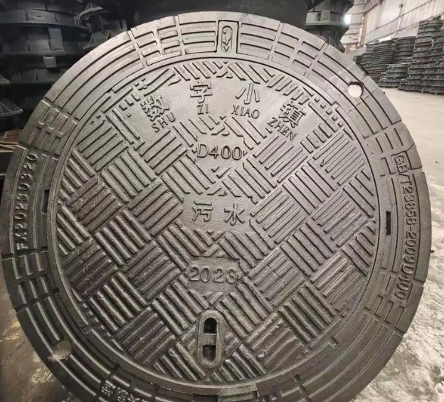 龙门镇球墨铸铁防沉降井盖展示